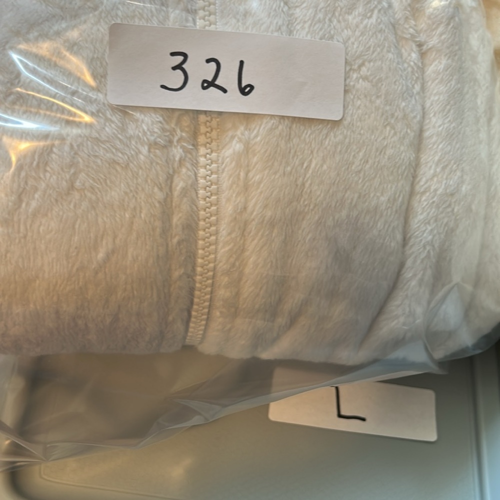 THE NORTH FACE Osito Fleece Jacket Womens XXL White Full Zip Pockets High Neck - Picture 6 of 6